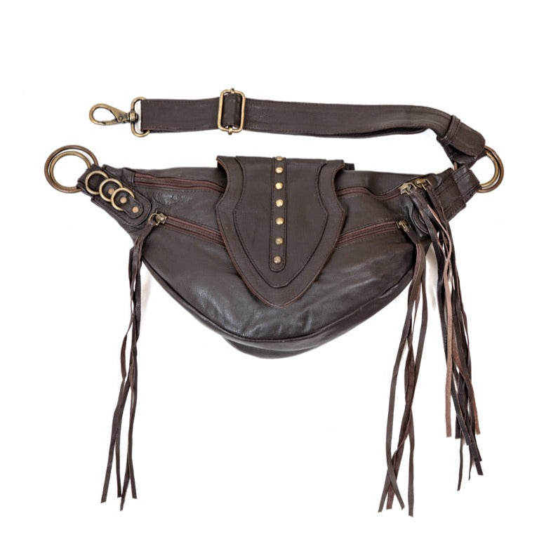 Leather Arrow Bag | Falcon Brown