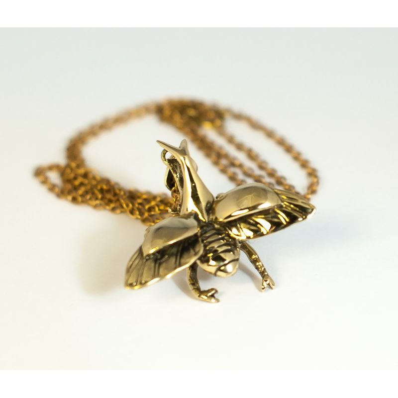 Rhinoceros Beetle Pendant – ForageDesign