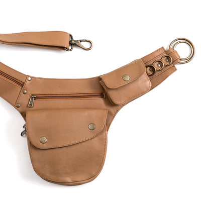 Leather Hip Bag | Tan