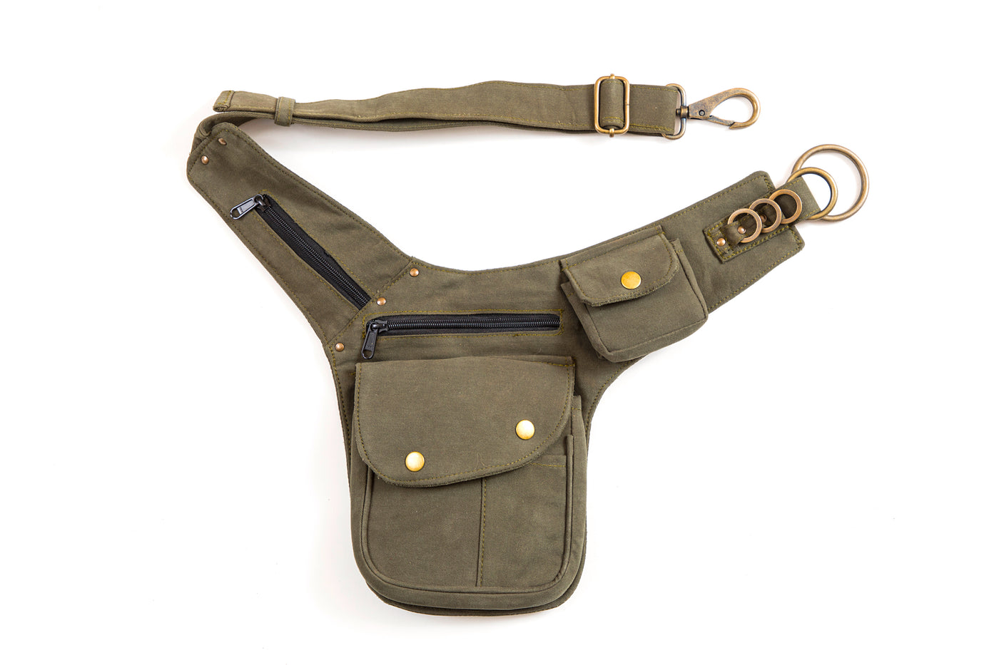 Canvas Side Bag - Green