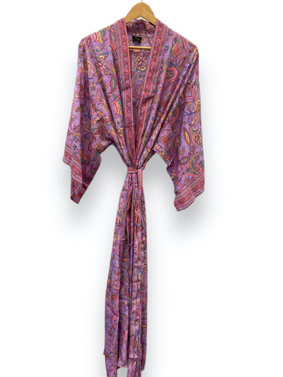 Ex Display | Long Floaty Kimono - Fuchsia