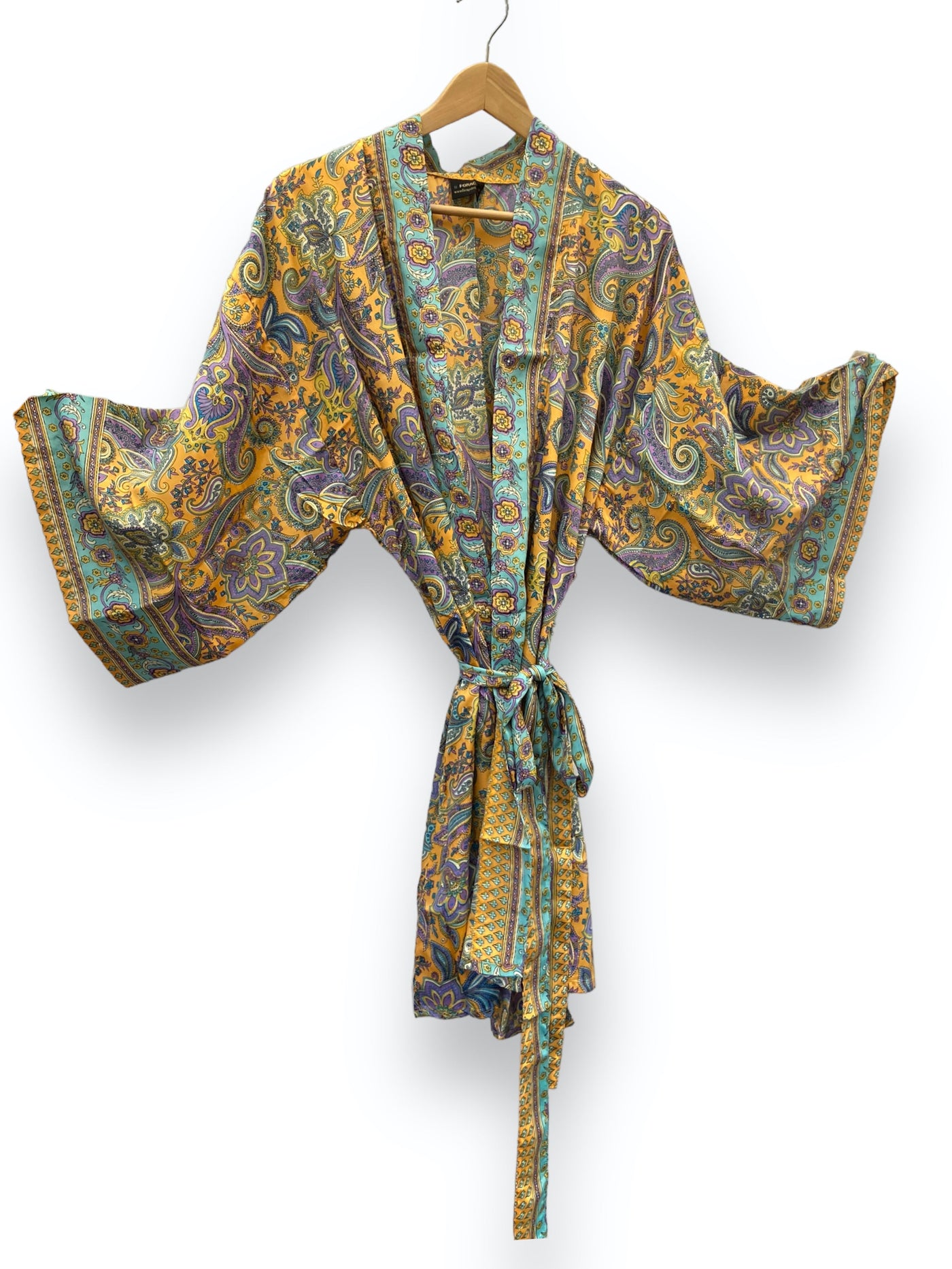 Ex Display | Short Floaty Kimono - Ginger Orchid