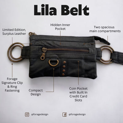 Leather Lila Belt | Black