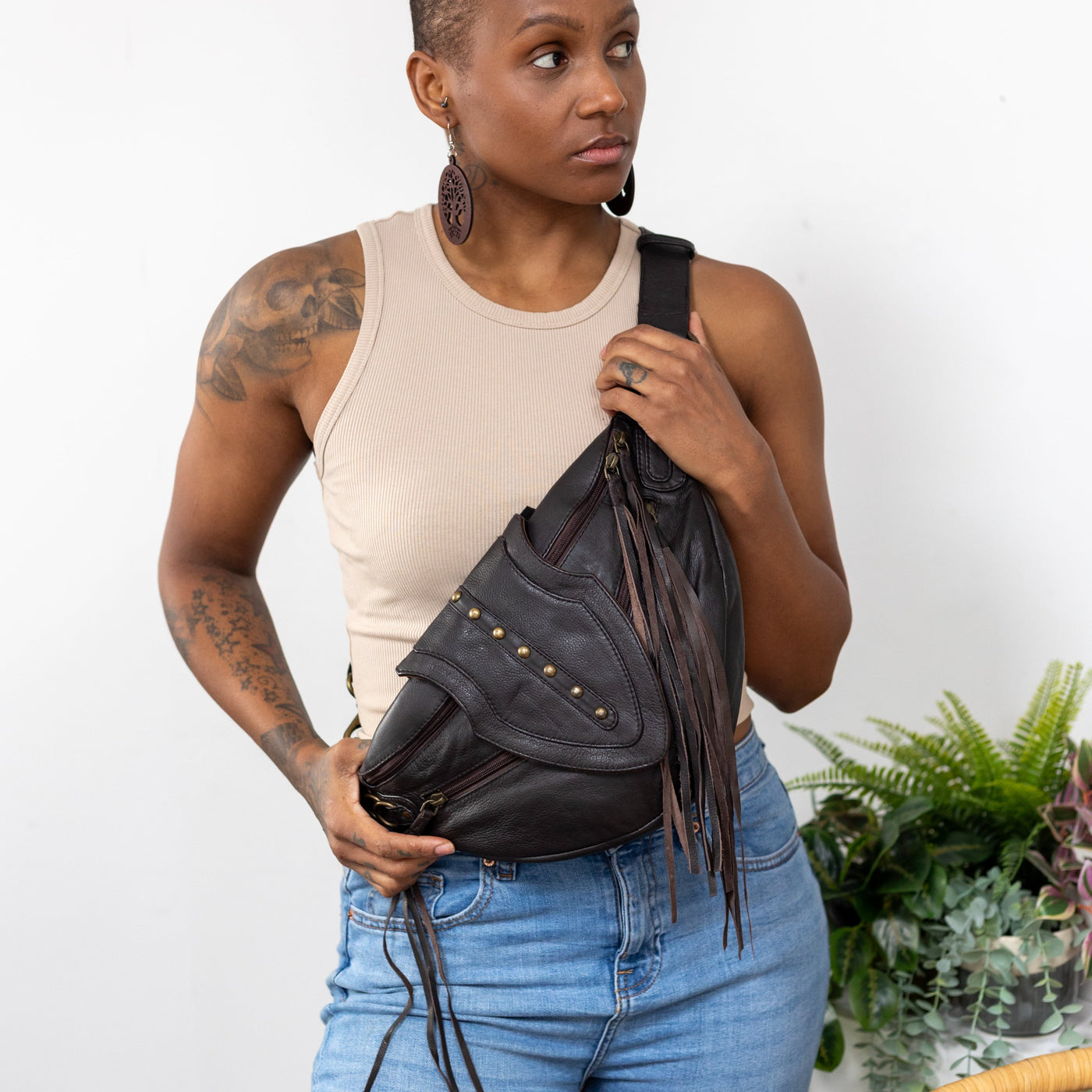 Leather Arrow Bag - Falcon Brown | Seconds - Grade 2