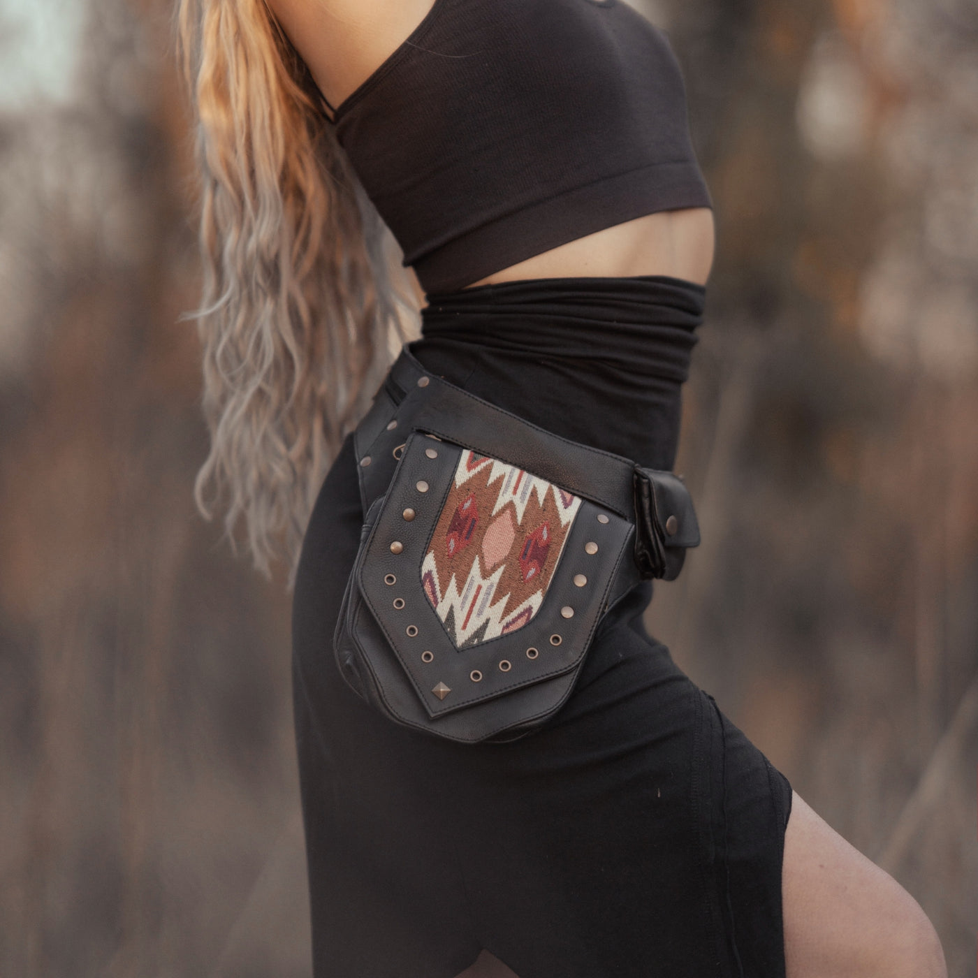 Leather Niisha Belt | Black