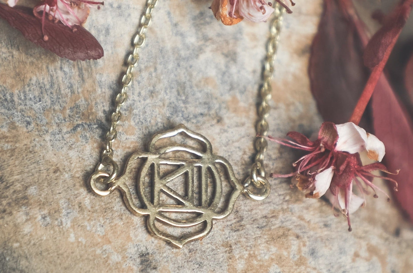 Root Chakra Bracelet in Pure Brass - ForageDesign