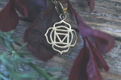 Root Chakra necklace in Pure Brass - ForageDesign