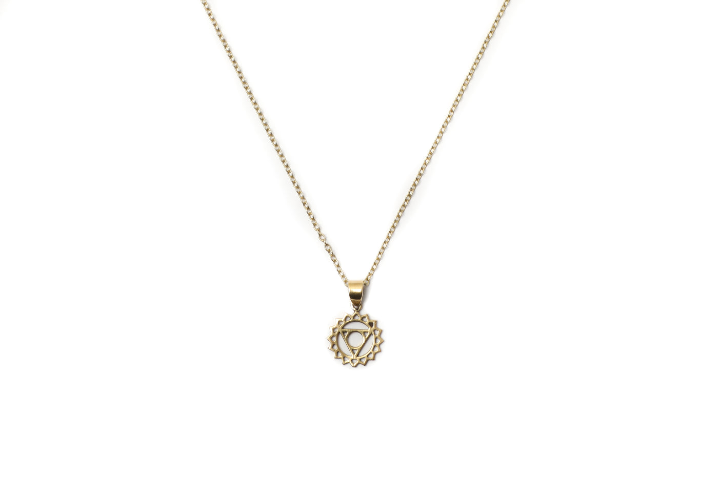 Throat Chakra Necklace | 18k Gold Plated
