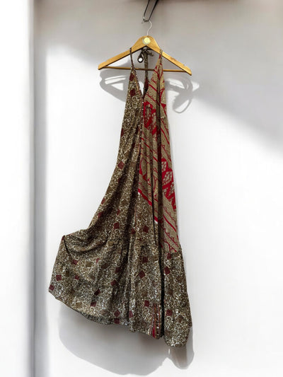 Savni  Dress - Recycled Sari  | Free Size (UK 8 - 16)