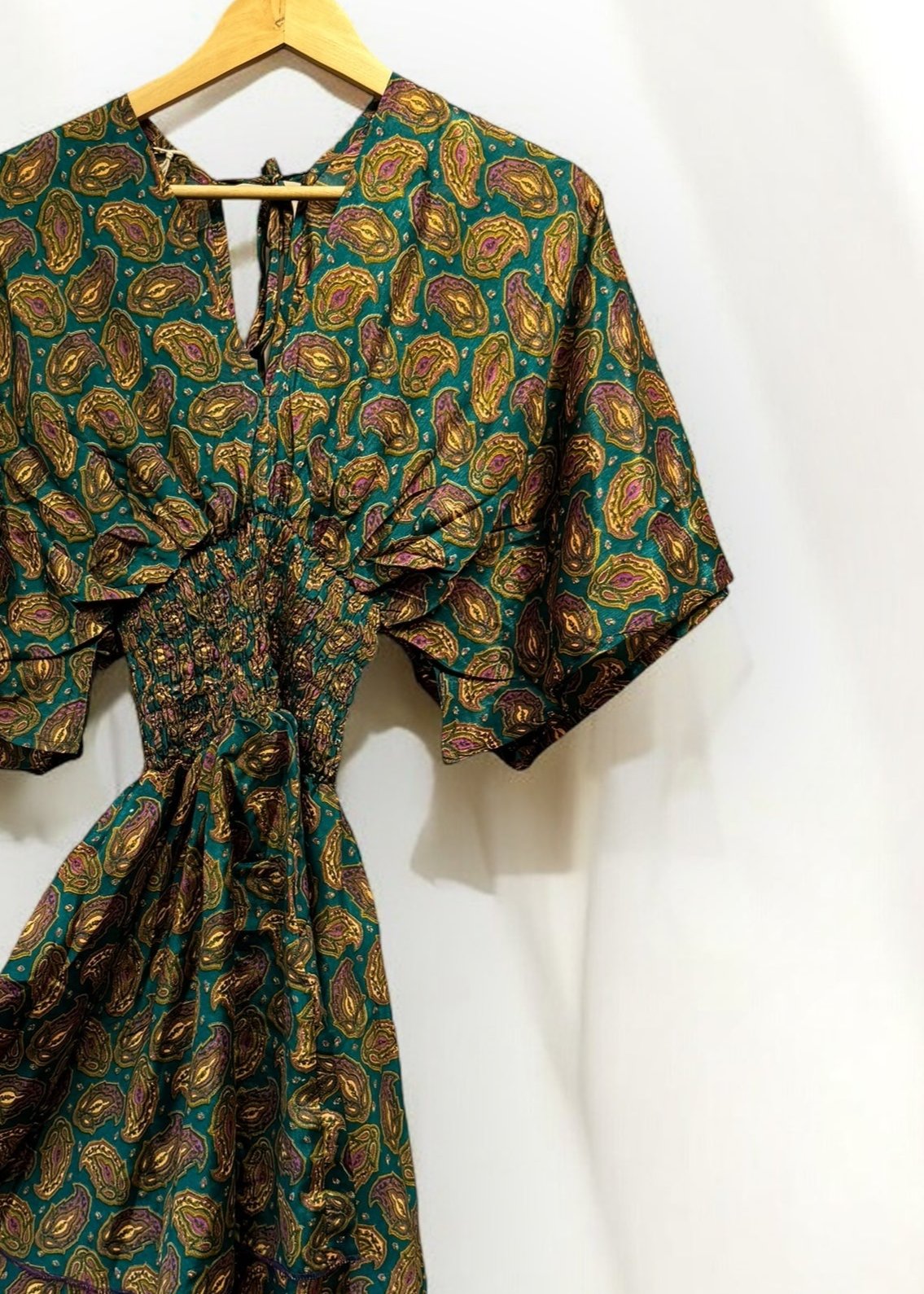 Zula  Dress - Recycled Sari | Ex Display | Free Size (UK 8 - 16)