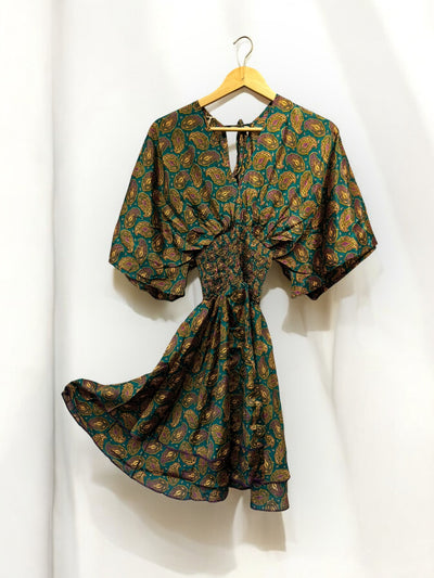 Zula  Dress - Recycled Sari | Ex Display | Free Size (UK 8 - 16)