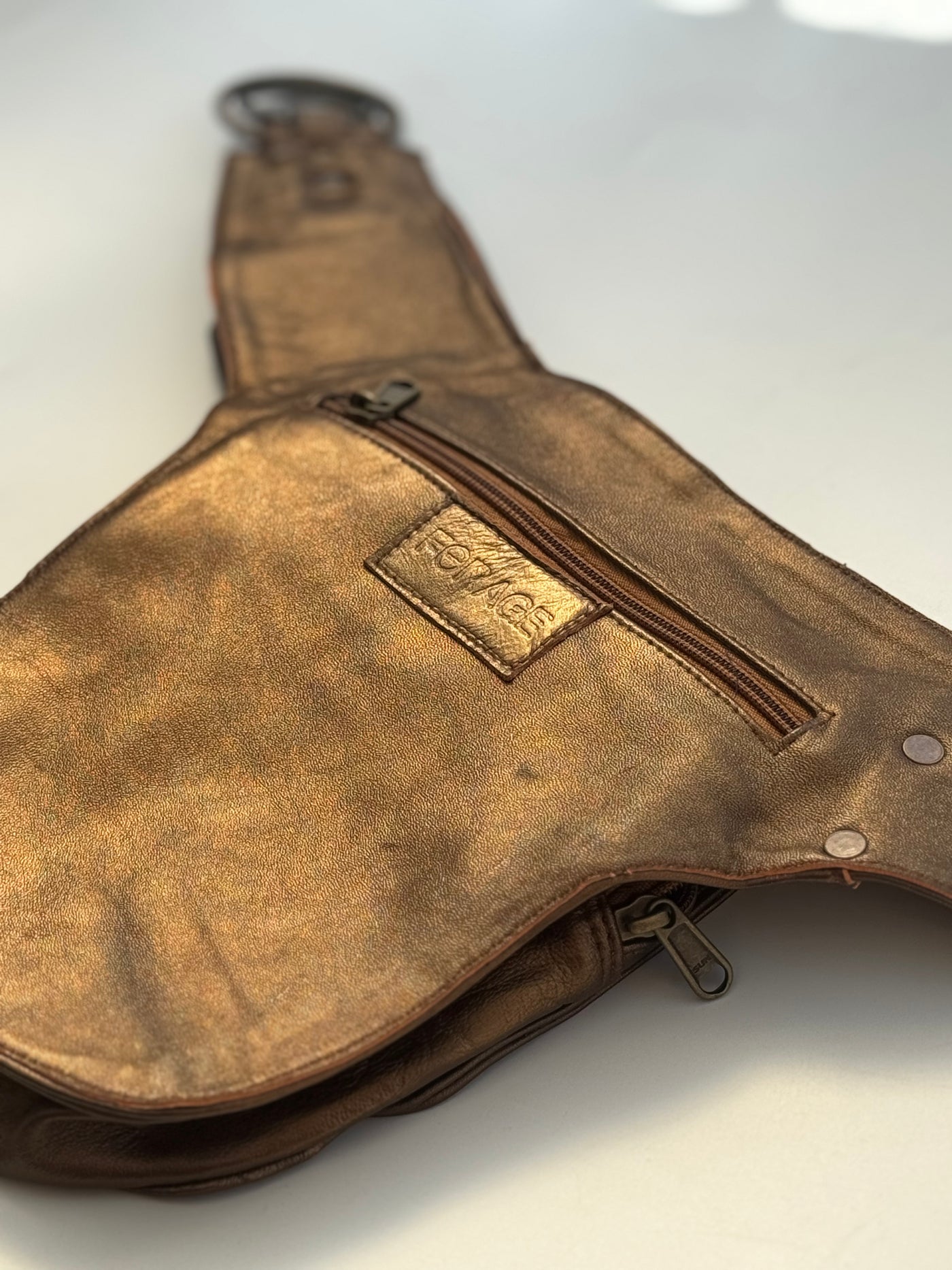 Leather Niisha Belt | Gold