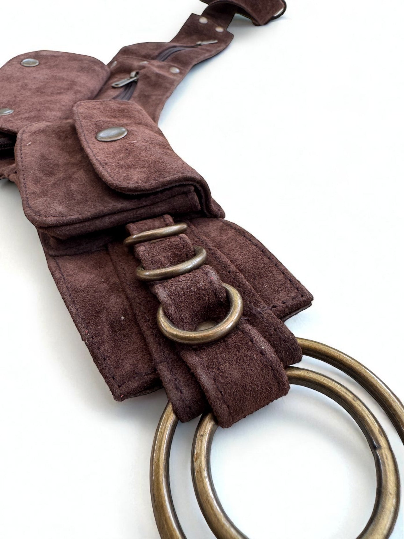 Suede Tassel Belt | Deep brown