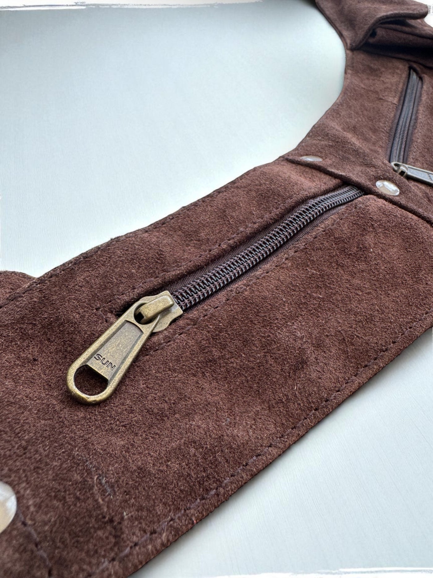 Suede Tassel Belt | Deep brown