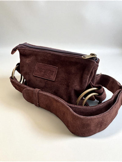 Suede Lila Belt | Deep Brown