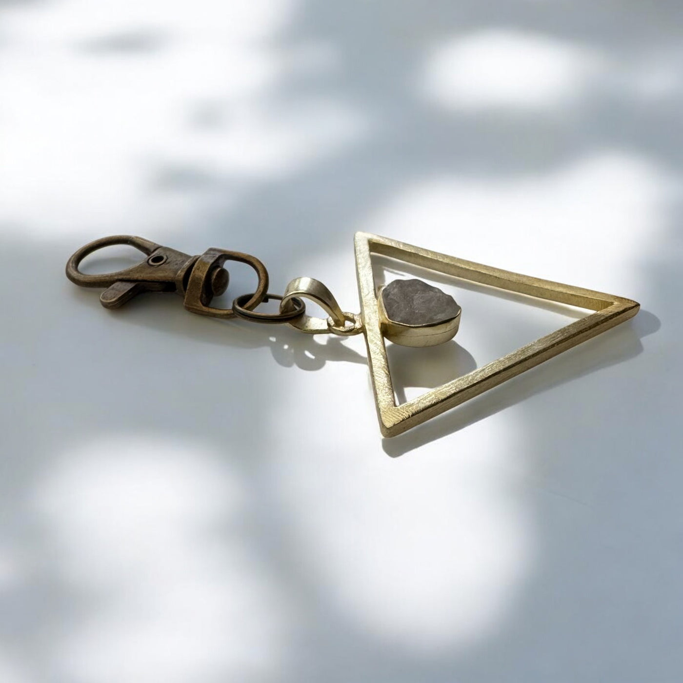 Raw Moonstone Triangle Belt Decoration