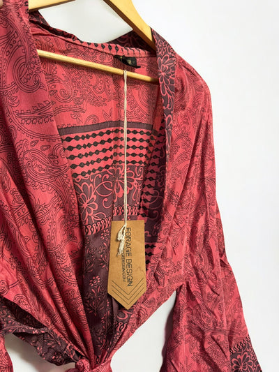 Flare Arm Kimono - Recycled Sari  | Free Size (8 - 16)