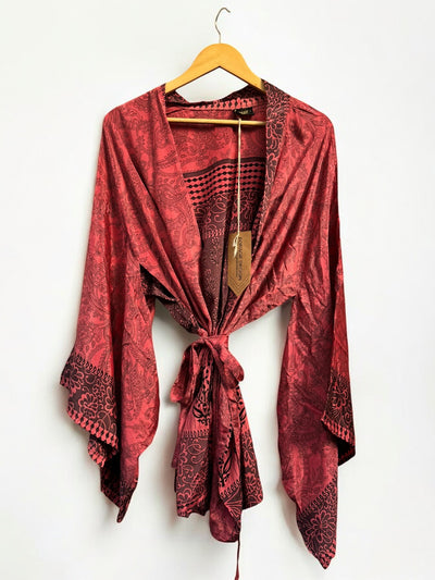 Flare Arm Kimono - Recycled Sari  | Free Size (8 - 16)