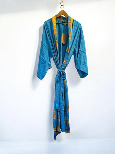 Long Kimono - Recycled Sari | Ex Display | Plus Size (16-20)