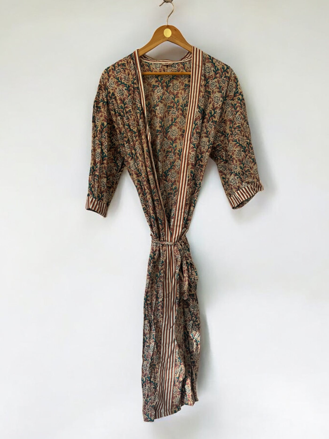 Long Kimono - Recycled Sari  | Free Size ( 8 - 16)