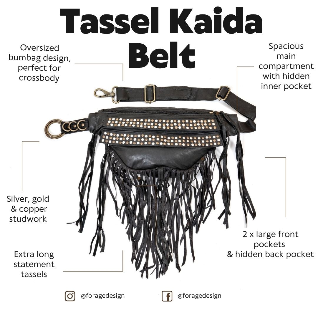 Tassel Kaida Belt | Falcon Brown