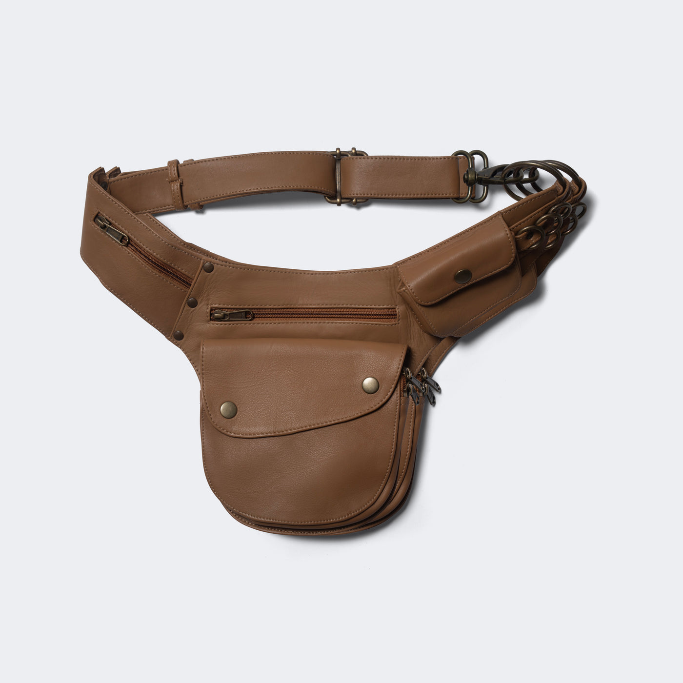 Leather Hip Bag | Tan