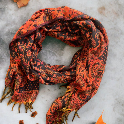 Blanket Scarf | Autumn Orange
