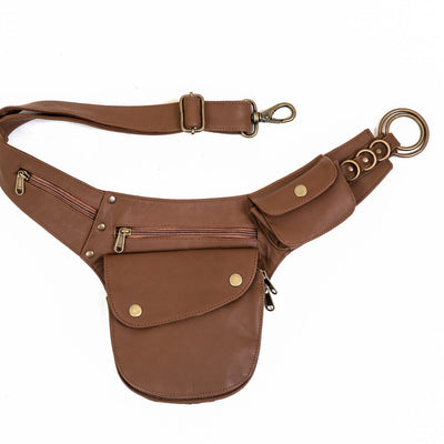 Leather Hip Bag | Saddle Brown