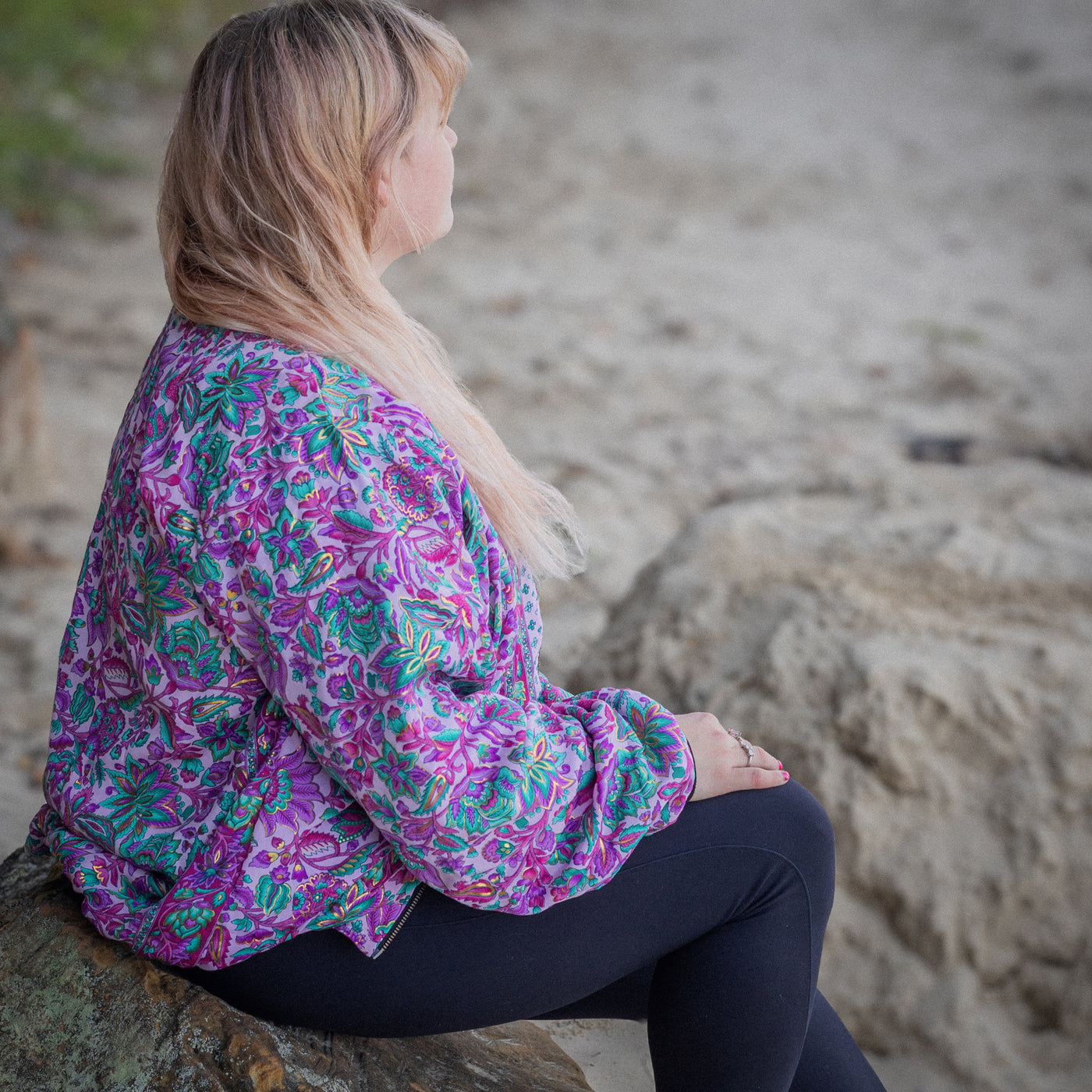 Bomber Jacket | Botanical Pink