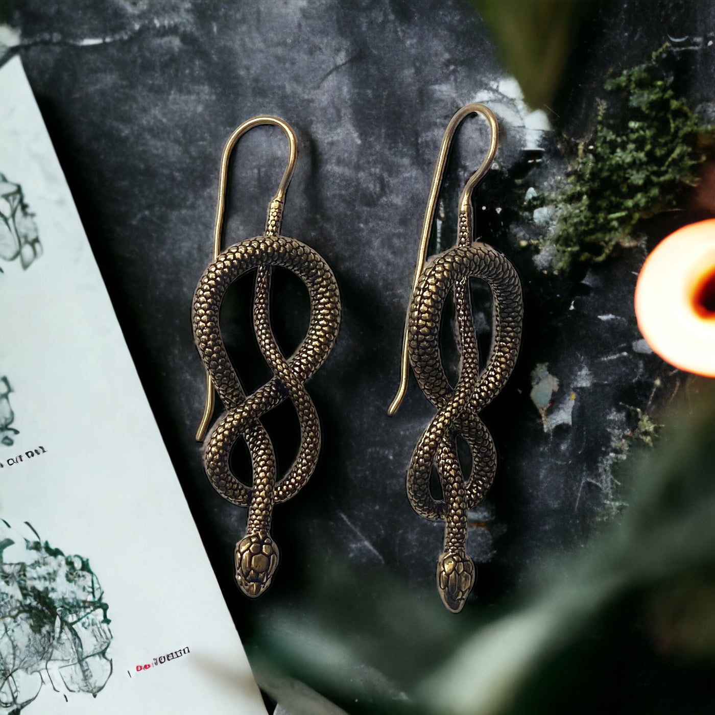 Spellcaster Serpent Earrings