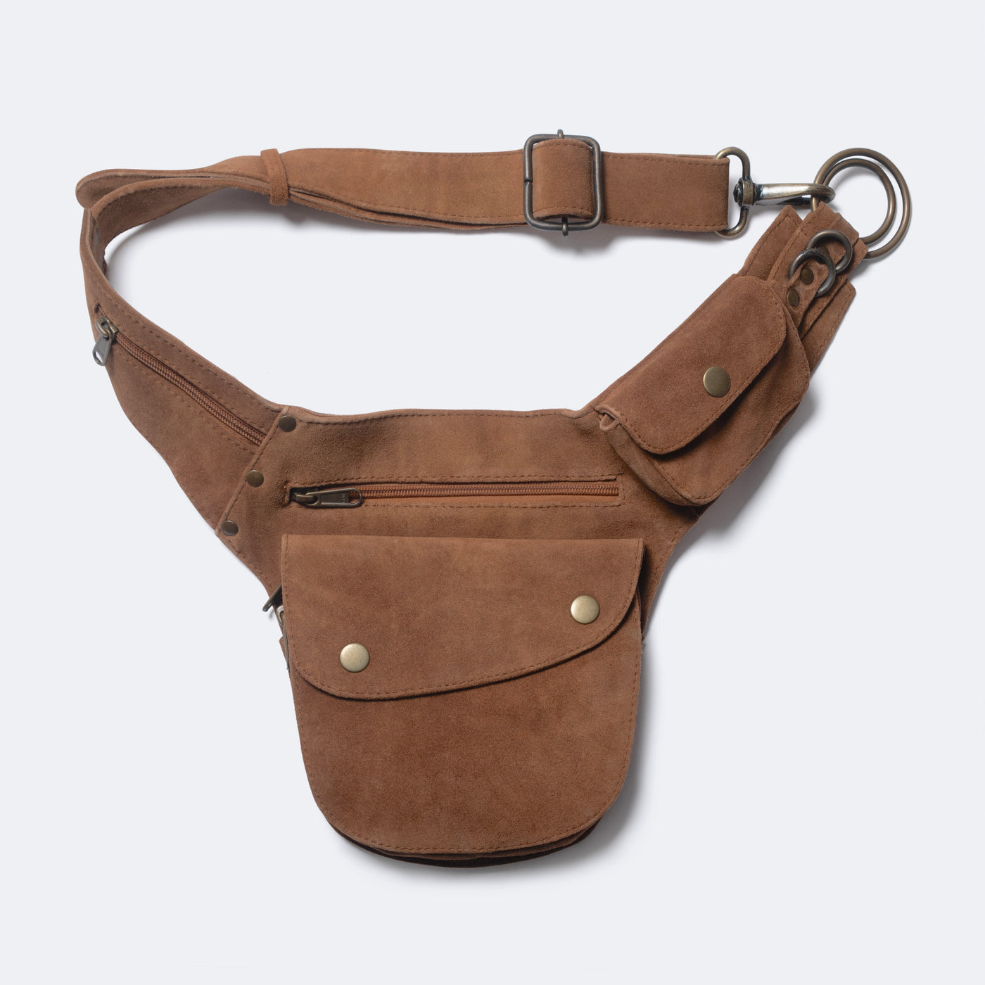 Suede Hip Bag | Coffee