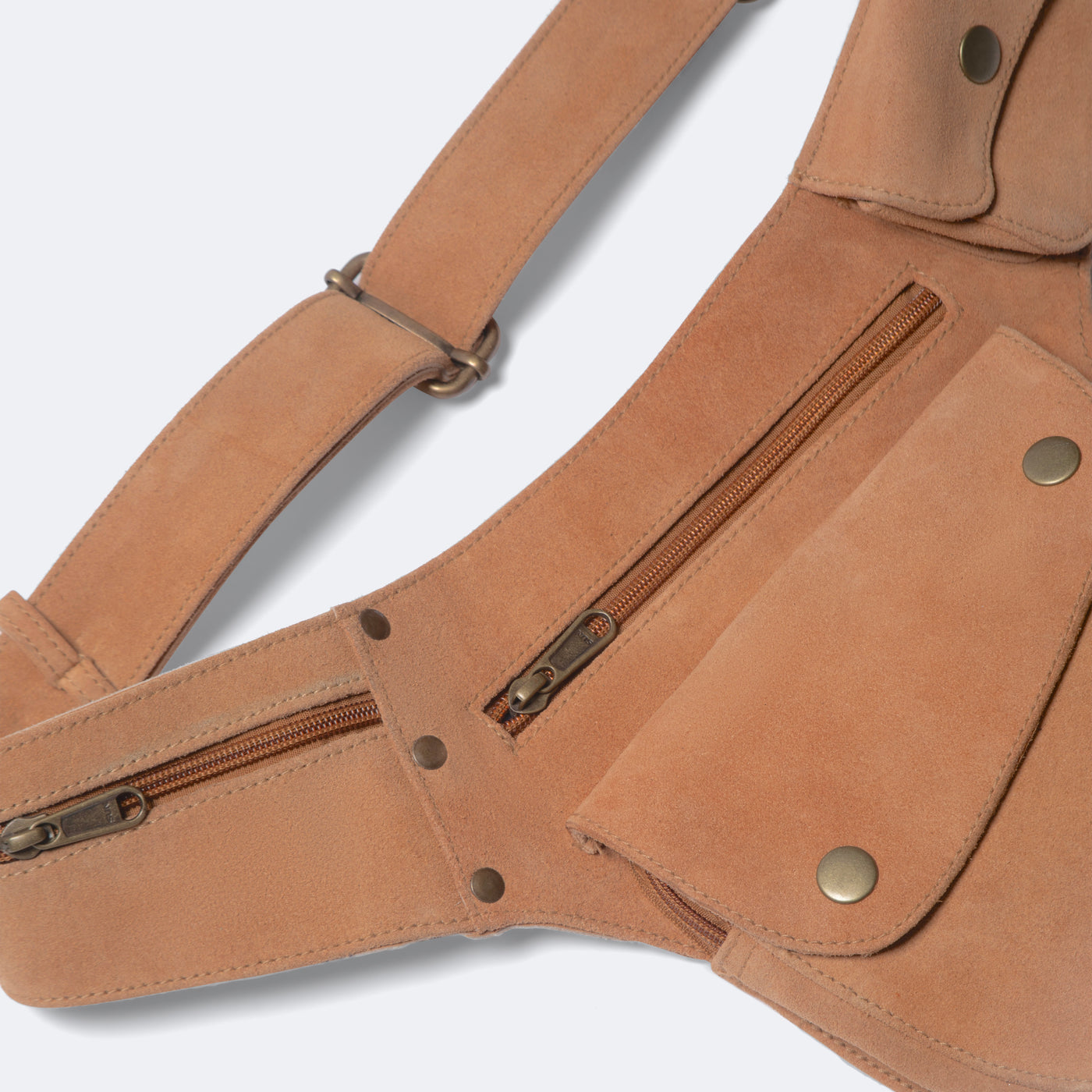 Suede Hip Bag | Peach