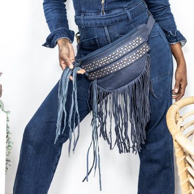 Tassel Kaida Belt | Stone Blue