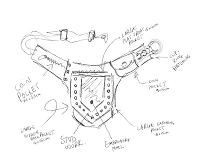 Leather Niisha Belt | Black