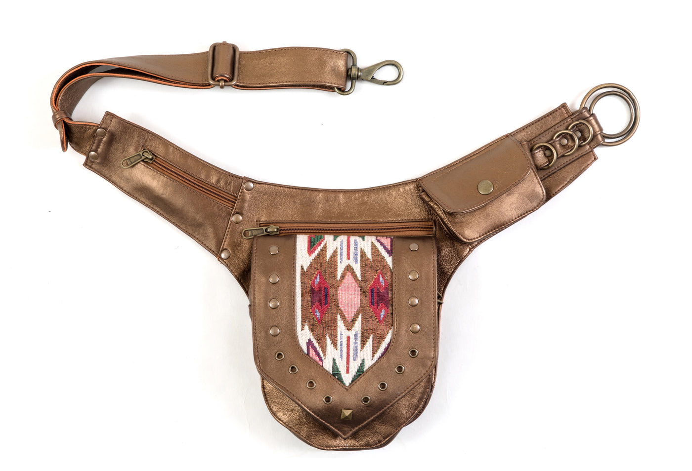 Leather Niisha Belt | Gold
