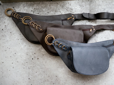 Leather Nelya Belt | Falcon Brown