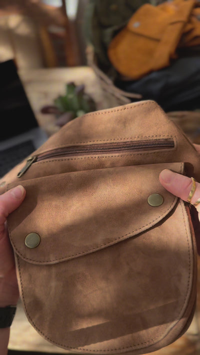 Suede Hip Bag | Coffee