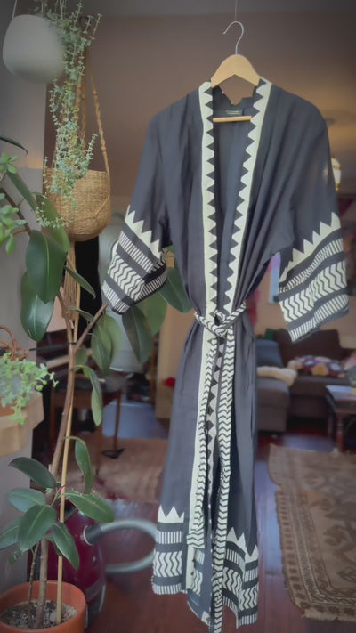 Long Cotton Eclipse Robe