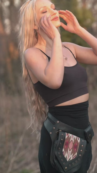 Leather Niisha Belt | Black