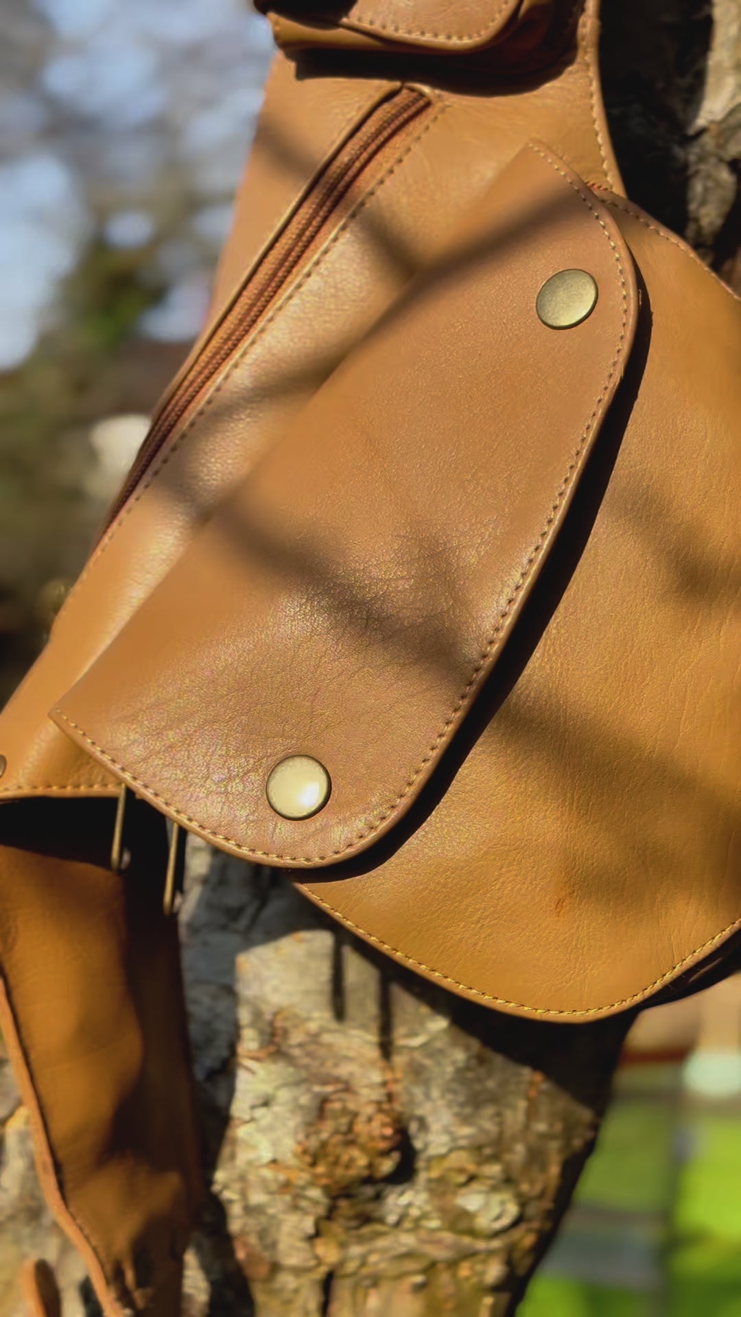 Leather Hip Bag | Tan