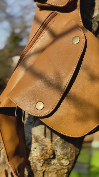 Leather Hip Bag | Tan