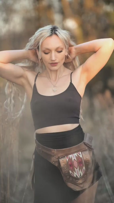Leather Niisha Belt | Gold