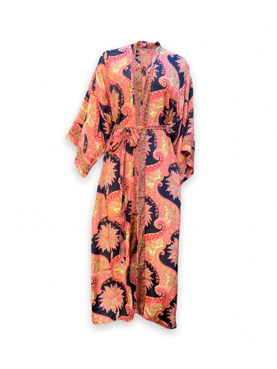 Long Floaty Kimono | Coral