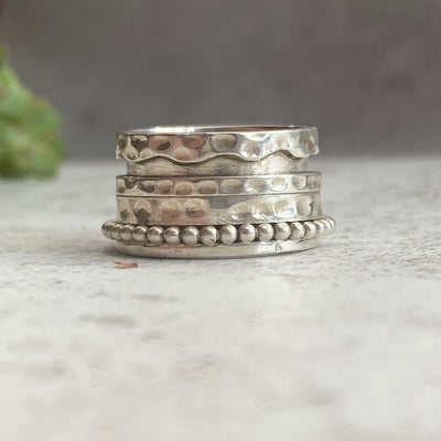 Silver Spinning Ring - P