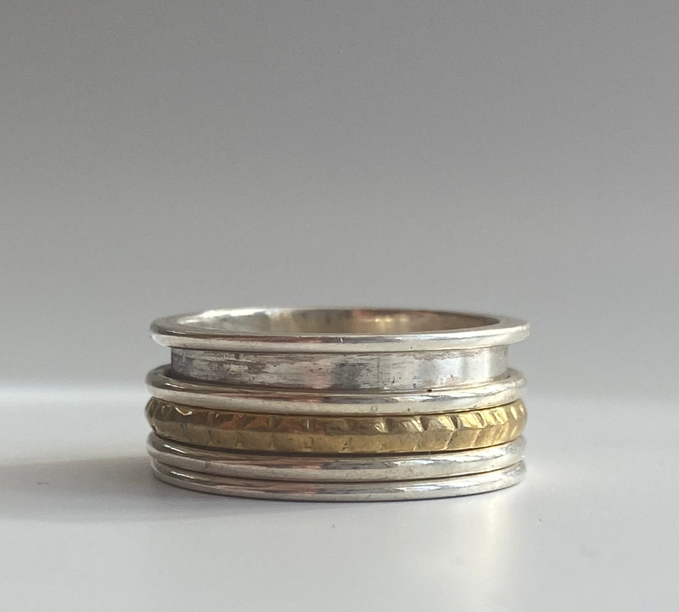 Silver Spinning Ring - O