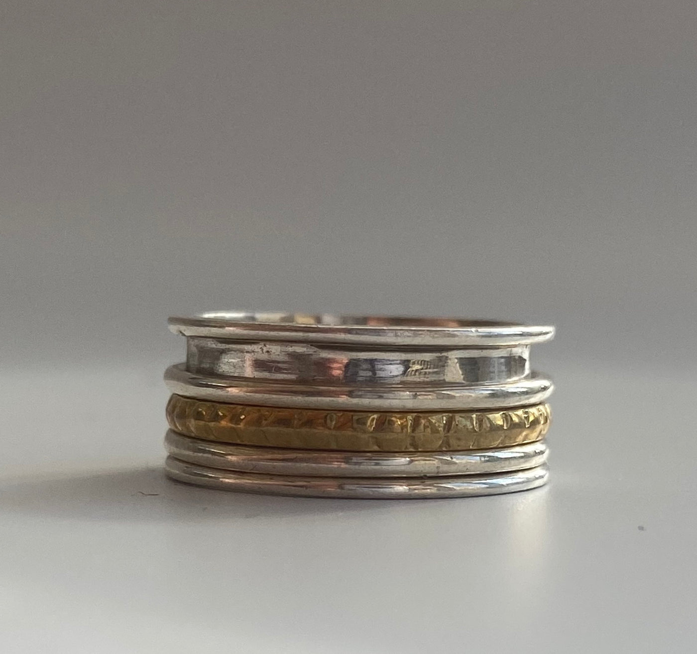 Silver Spinning Ring - O