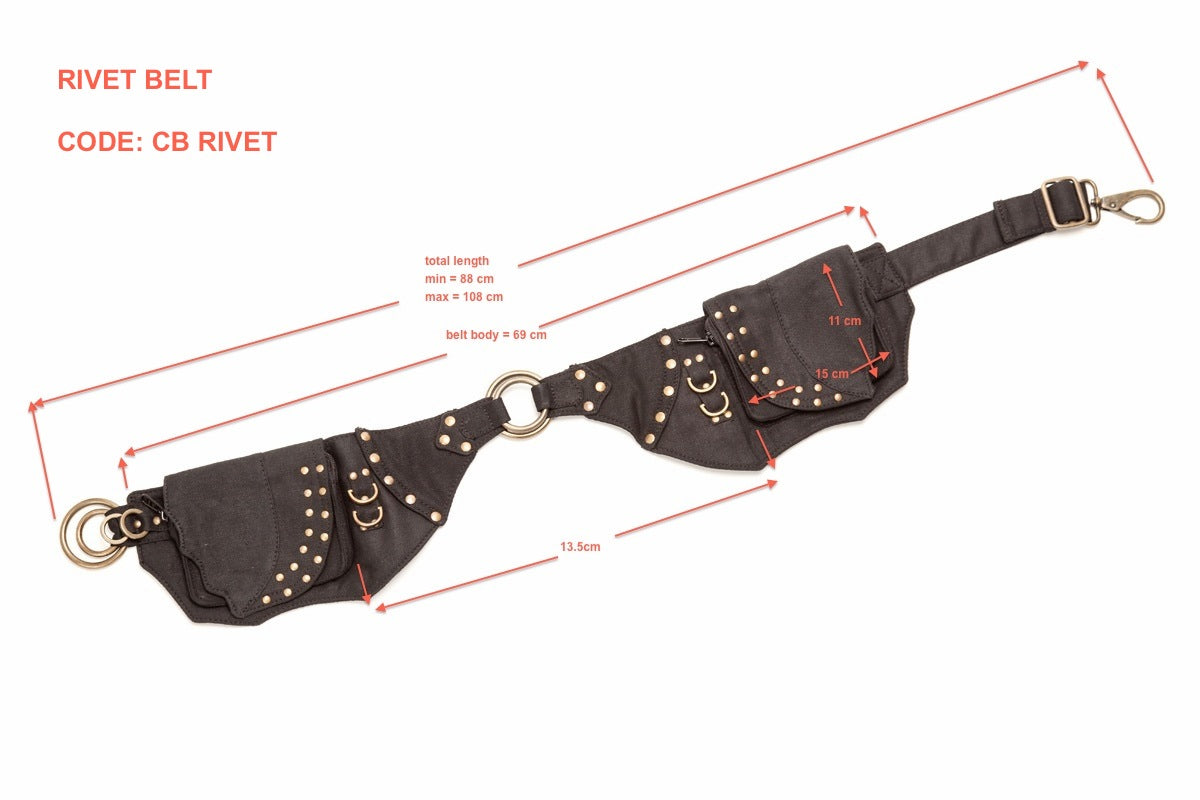 Canvas Rivet Belt - ForageDesign