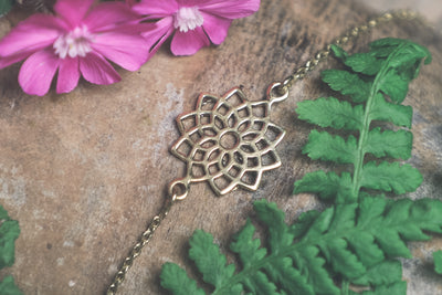 Crown Chakra Bracelet in Pure Brass - ForageDesign