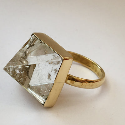 Point Cut Pyramid Ring - ForageDesign
