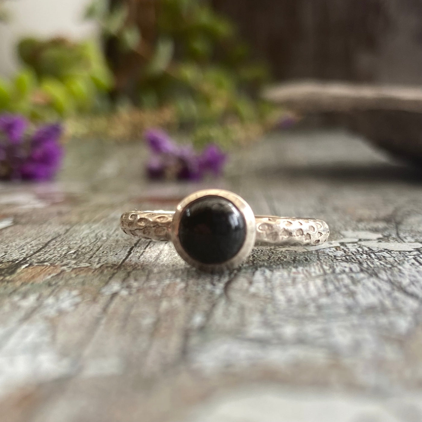 Sanja Ring with Black Onyx - P